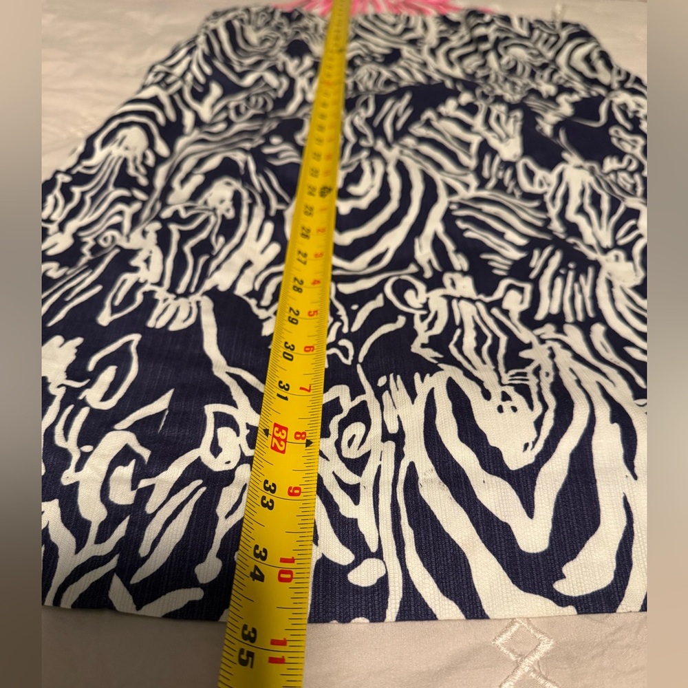 Lilly Pulitzer Pink and Navy Zebra Dress size 10 - Picture 9 of 9